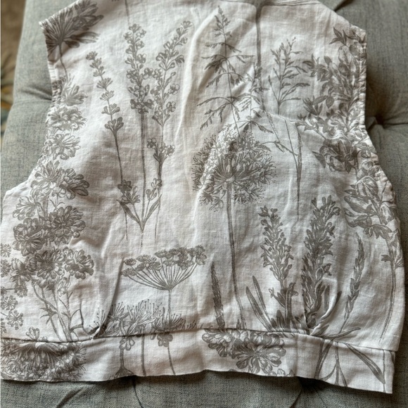 Women’s pure linen vest/top size large - Picture 4 of 4